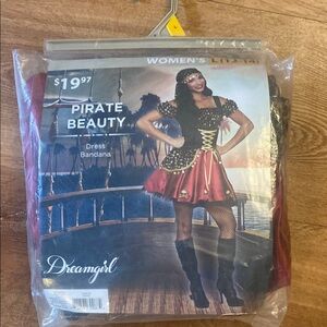 Dreamgirl Pirate Ensemble with Red and Black